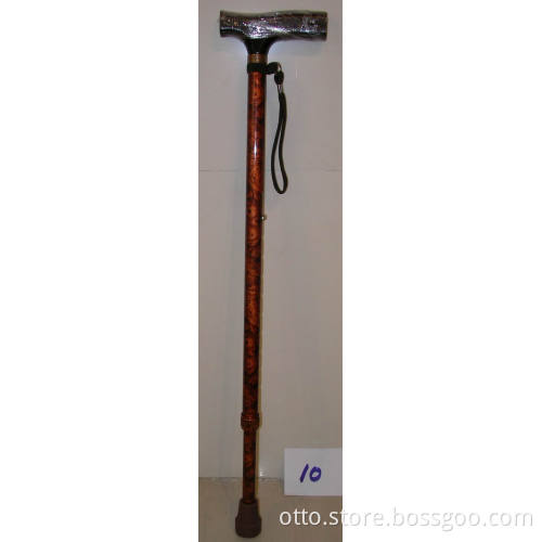 Aluminum Flower Cane With Wooden Handle